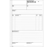 FAVORIT Rapport rgie D/F/I A4 blanc/blanc 50x3 feuilles, 9173