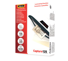 FELLOWES Pochette plast.125mic 65x95mm glossy 100 pcs., 5306702