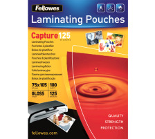 FELLOWES Pochette plast.125mic 75x105mm glossy 100 pcs., 5306901