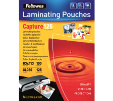 FELLOWES Pochette plast.125mic 83x113mm glossy 100 pcs., 5307101