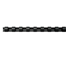 FELLOWES Plastikbindercken 8 mm schwarz, rund 100 Stck, 5345707