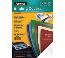 FELLOWES Deckblatt Chromo Karton glossy 100 Stck, 5378006