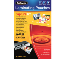 FELLOWES Pochette plast.125mic 54x86mm glossy 50 pcs., 5396602