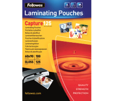 FELLOWES Pochette plast.125mic 60x90mm glossy 100 pcs., 5397402