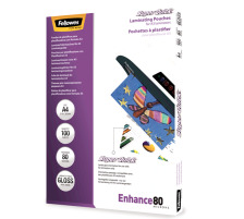 FELLOWES SuperQuick Laminierfolien A4 80my 100 Blatt, 5440001