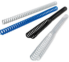 GBC Baguettes de reliure 12mm A4 blanc, 34 anneaux 50 pcs., 388057E