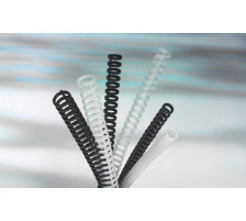 GBC Plastikbindercken 12mm A4 schwarz, 34 Ringe 50 Stck, 388064E
