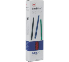 GBC Baguettes de reliure 8mm A4 noir, 21 anneaux 100 pcs., 4028174