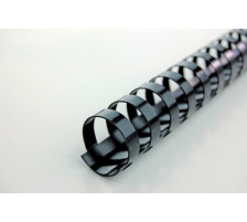 GBC Plastikbindrcken 10mm A4 schwarz, 21 Ringe 100 Stck, 4028175