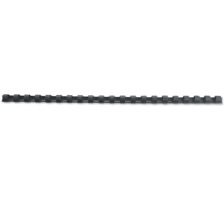 GBC Baguettes de reliure 12mm A4 noir, 21 anneaux 100 pcs., 4028177
