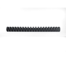 GBC Plastikbindercken 25mm A4 schwarz, 21 Ringe 50 Stck, 4028182