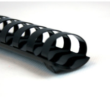 GBC Plastikbindercken 32mm A4 schwarz, 21 Ringe 50 Stck, 4028184