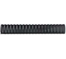 GBC Plastikbindercken 38mm A4 schwarz, 21 Ringe 50 Stck, 4028185