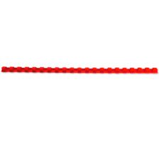 GBC Baguettes de reliure 10mm A4 rouge, 21 anneaux 100 pcs., 4028215