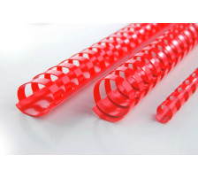 GBC Plastikbindrcken 10mm A4 rot, 21 Ringe 100 Stck, 4028215
