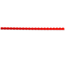 GBC Plastikbindercken 12mm A4 rot, 21 Ringe 100 Stck, 4028217