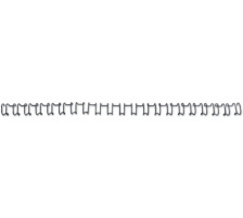 GBC Baguettes de reliure 14mm A4 noir, 21 anneaux 100 pcs., IB165429