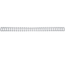 GBC Drahtbindercken 6mm A4 silber, 34 Ringe 100 Stck, RG810497