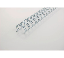 GBC Baguettes de reliure 14mm A4 argent, 34 anneaux 100 pcs., RG810997