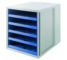 HAN Set Tiroires KARMA A4/C4 bleu, 5 tiroires, 14018-16