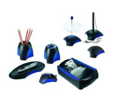 HAN Stylo sur socle DELTA 59x150x59mm, noir/bleu, 1751-34