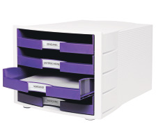 HAN Systme de tiroirs Impuls violet 4 comp., 21013-57