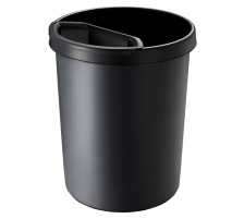 HELIT Corbeille  papier noir 45lt, H6106295