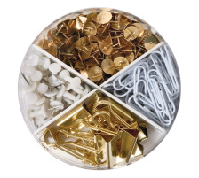HERLITZ Mixbox 4 in 1 Pure Glam Weiss, Gold 40 Blatt punktiert, 50021833