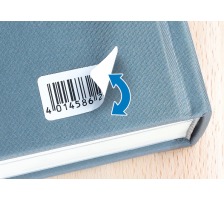 HERMA tiquett. Movables 25,4x10mm blanc,non-perm.4725 pcs./25 f., 10001