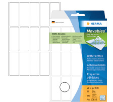 HERMA Etiquettes Movables 2050mm blanc, non perm. 480 pcs., 10610