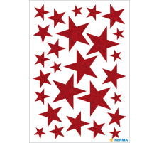HERMA Sticker Etoile rouge 27 pcs. /1 flls., 15099