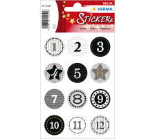 HERMA Sticker Advent noir 24 pcs. /2 flls., 15255