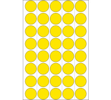 HERMA Marqueurs 19mm jaune 1280 pcs., 2251