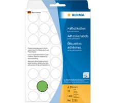 HERMA Marqueurs 19mm vert 1280 pcs., 2255