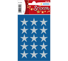 HERMA Sticker Etoile 22mm argent 45 pcs./3 flls., 3419