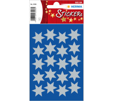 HERMA Sticker Etoile 21mm argent 60 pcs./3 flls., 3906