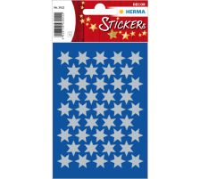 HERMA Sticker Etoile 14mm argent 123 pcs./3 flls., 3922