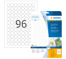 HERMA Etiquettes Movables 20mm blanc, non perm. 2400 pcs., 4386