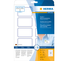 HERMA Etiquettes badges 80x50mm blanc 200 pcs./20 flls., 4410