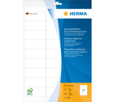 HERMA Etiquettes adress. 67x30mm blanc 540 pcs., 4430