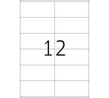 HERMA tiquettes univers. 105x48mm blanc 1200 pcs./100 flls., 4457