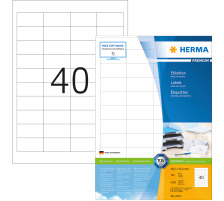 HERMA Etiquettes Premium 48,525,4mm blanc 4000 pcs., 4474