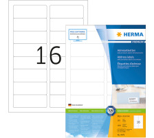 HERMA Etiquettes Premium 88,933,8mm blanc 1600 pcs., 4479
