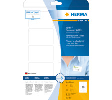 HERMA Etiquettes badges 80x50mm blanc 200 pcs./20 flls., 4514