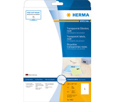 HERMA Etiquettes film 210x297mm blanc,PP mat 10 pcs./10 flls., 4585