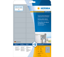 HERMA Etiquettes plaque 63,5x29,6mm argent,PP mat 270pcs./10 flls., 4592