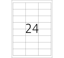 HERMA tiquettes univers. 66x33,8mm blanc 4800 pcs./200 flls., 4614