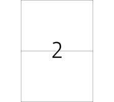 HERMA tiquettes univers. 210x148mm blanc 400 pcs./200 flls., 4628