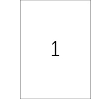 HERMA tiquettes univers. 210x297mm blanc 200 pcs./200 flls., 4631