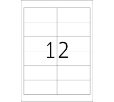 HERMA tiquettes univers. 97x42,3mm blanc 1200 pcs./100 flls., 4669